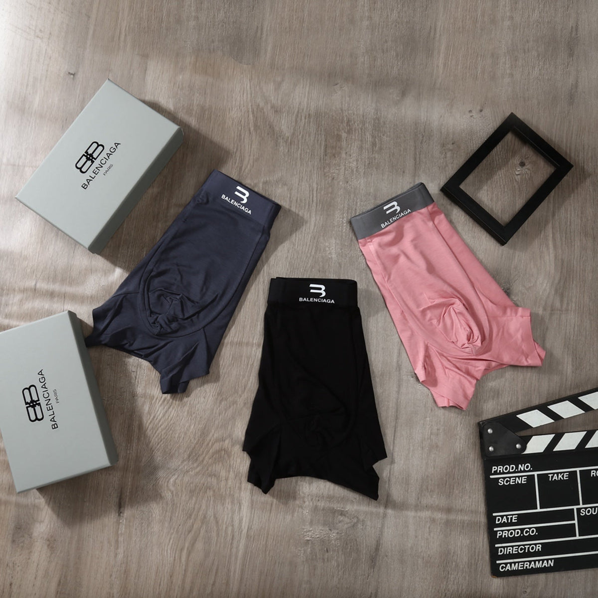 Balenciaga Modal Men's Boxer Briefs - 3-Piece Box