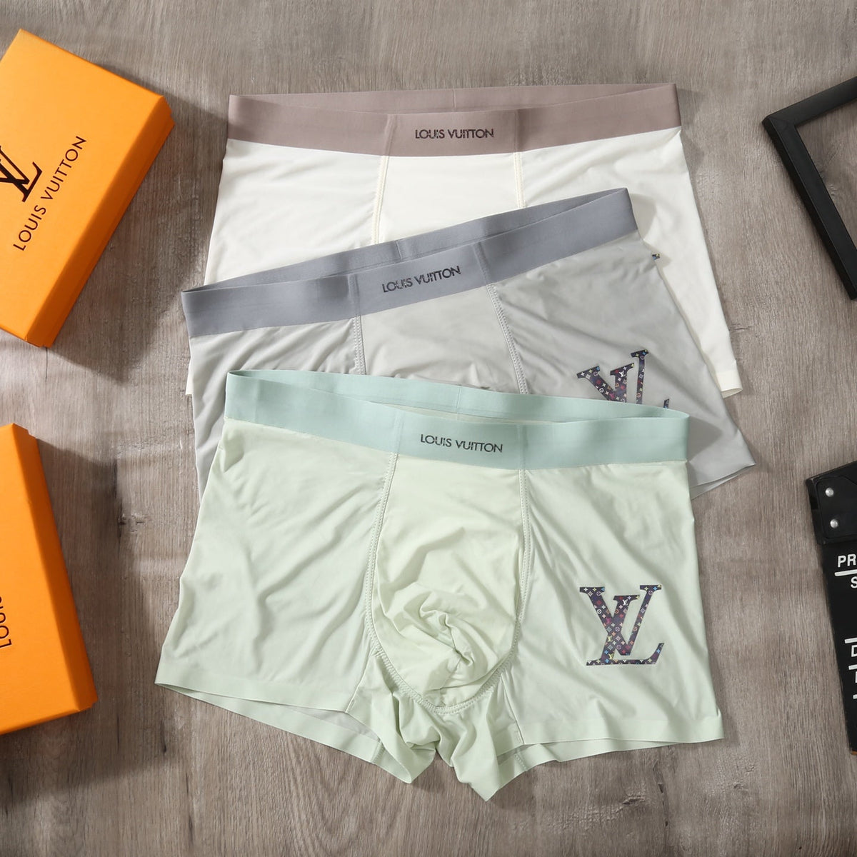 Louis Vuitton Ice-Silk Men's Boxer Briefs - 3-Piece Box