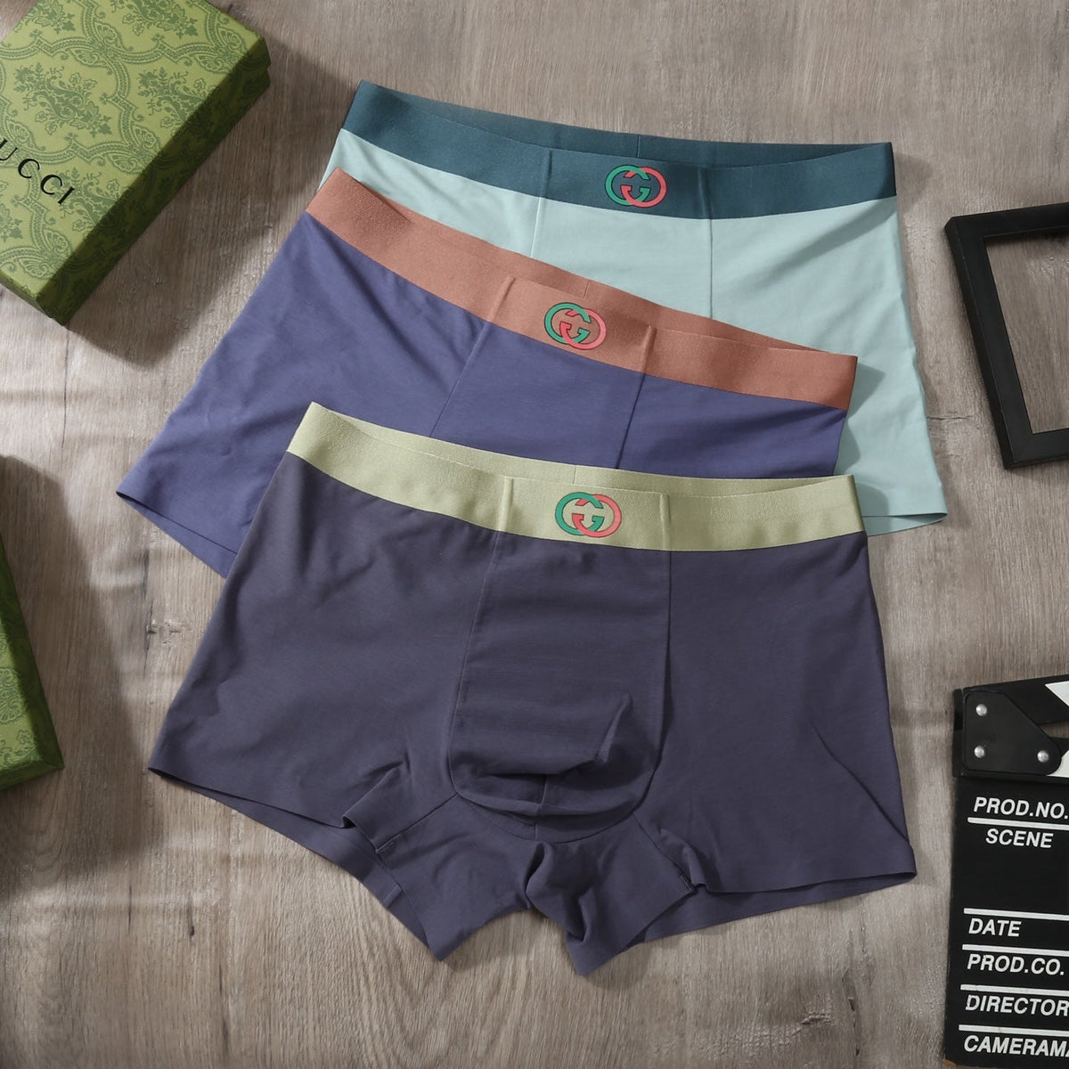 Gucci Men's Boxer Briefs - 3-Piece Box