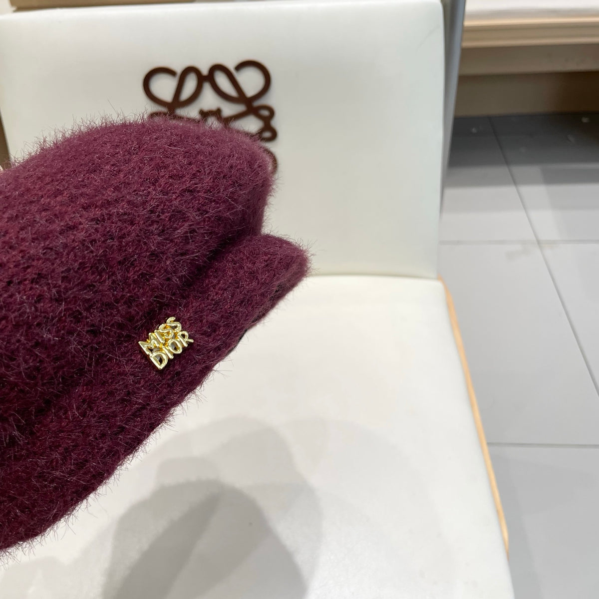 Dior Plush Beret - image 7