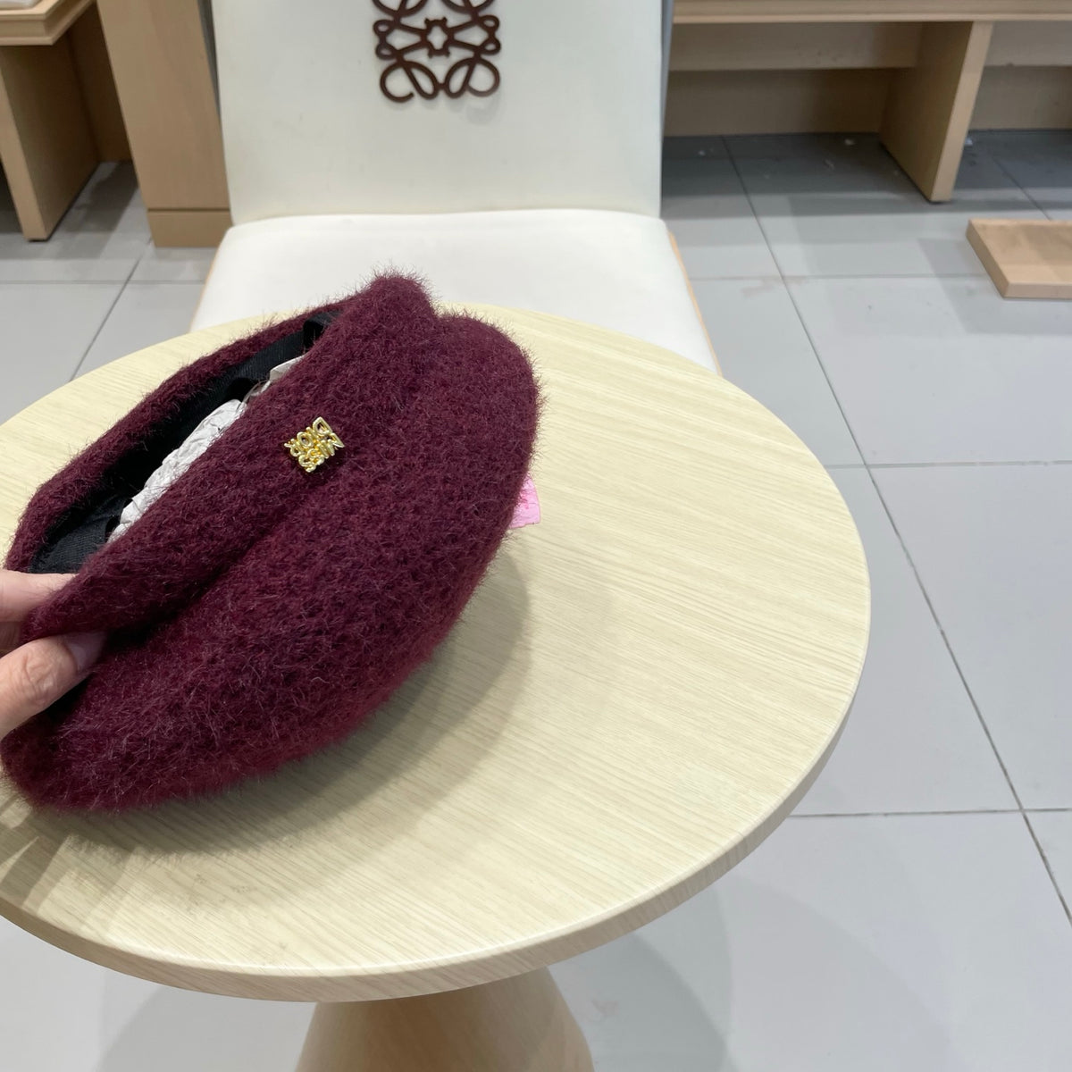 Dior Plush Beret - image 4