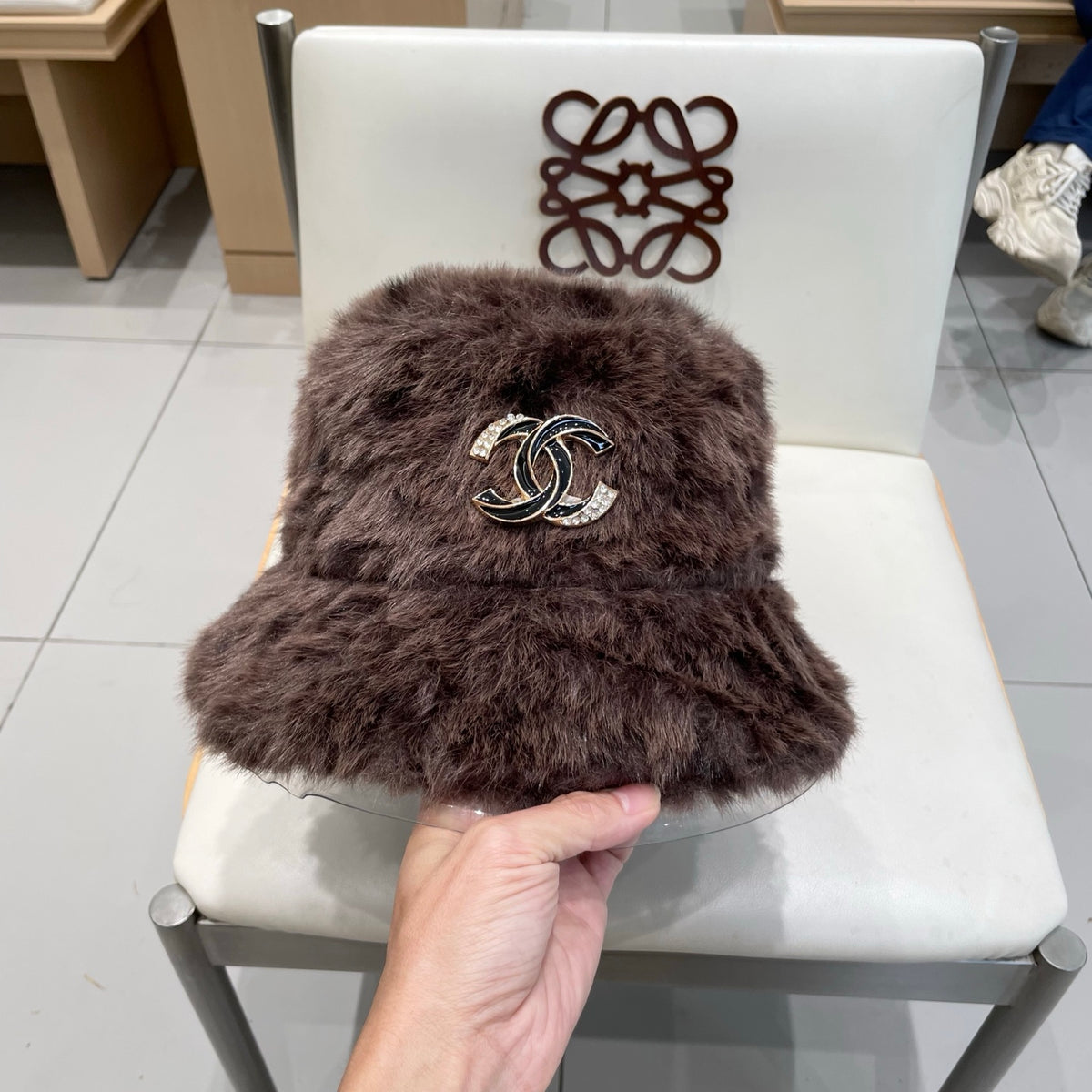 Chanel Plush Bucket Hat - image 7