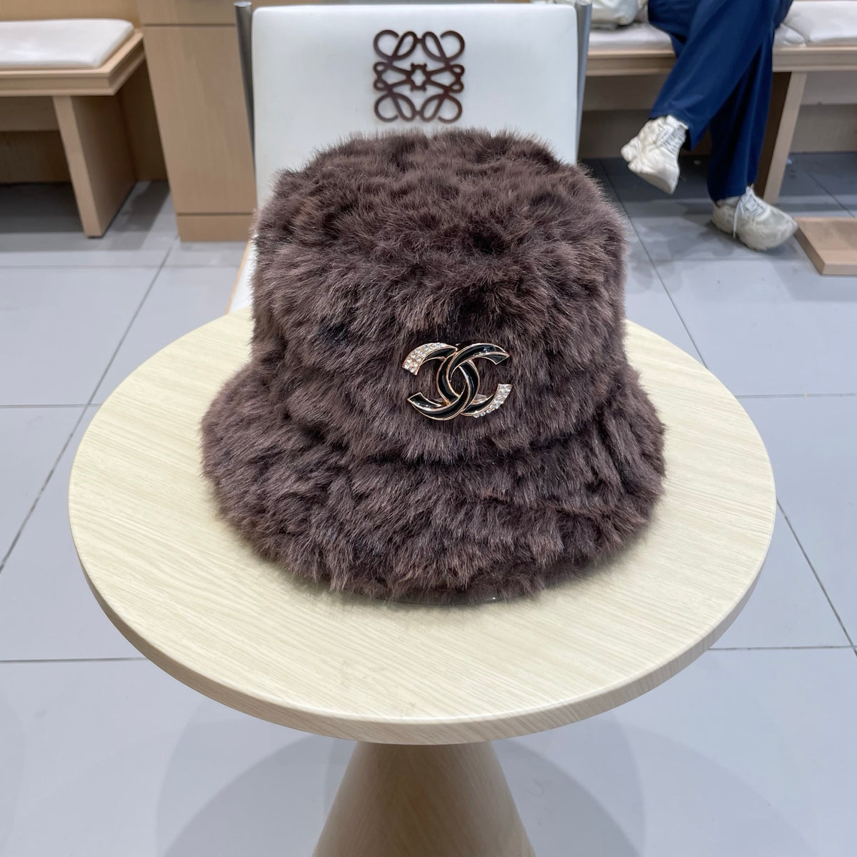 Chanel Plush Bucket Hat - image 1