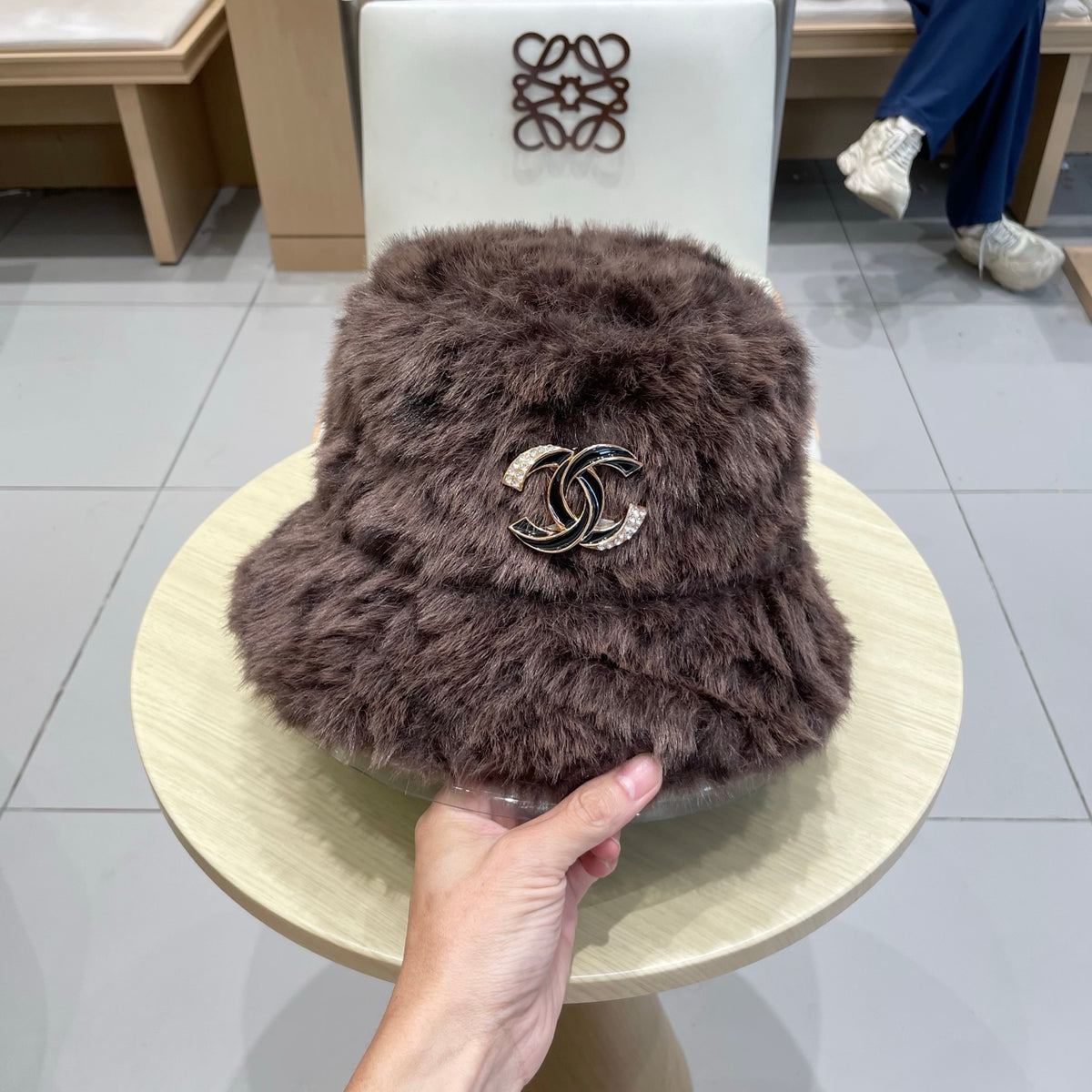Chanel Plush Bucket Hat - image 5