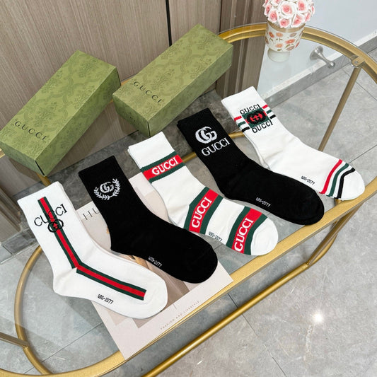 Gucci Cotton Short Socks - 5-Pair Pack
