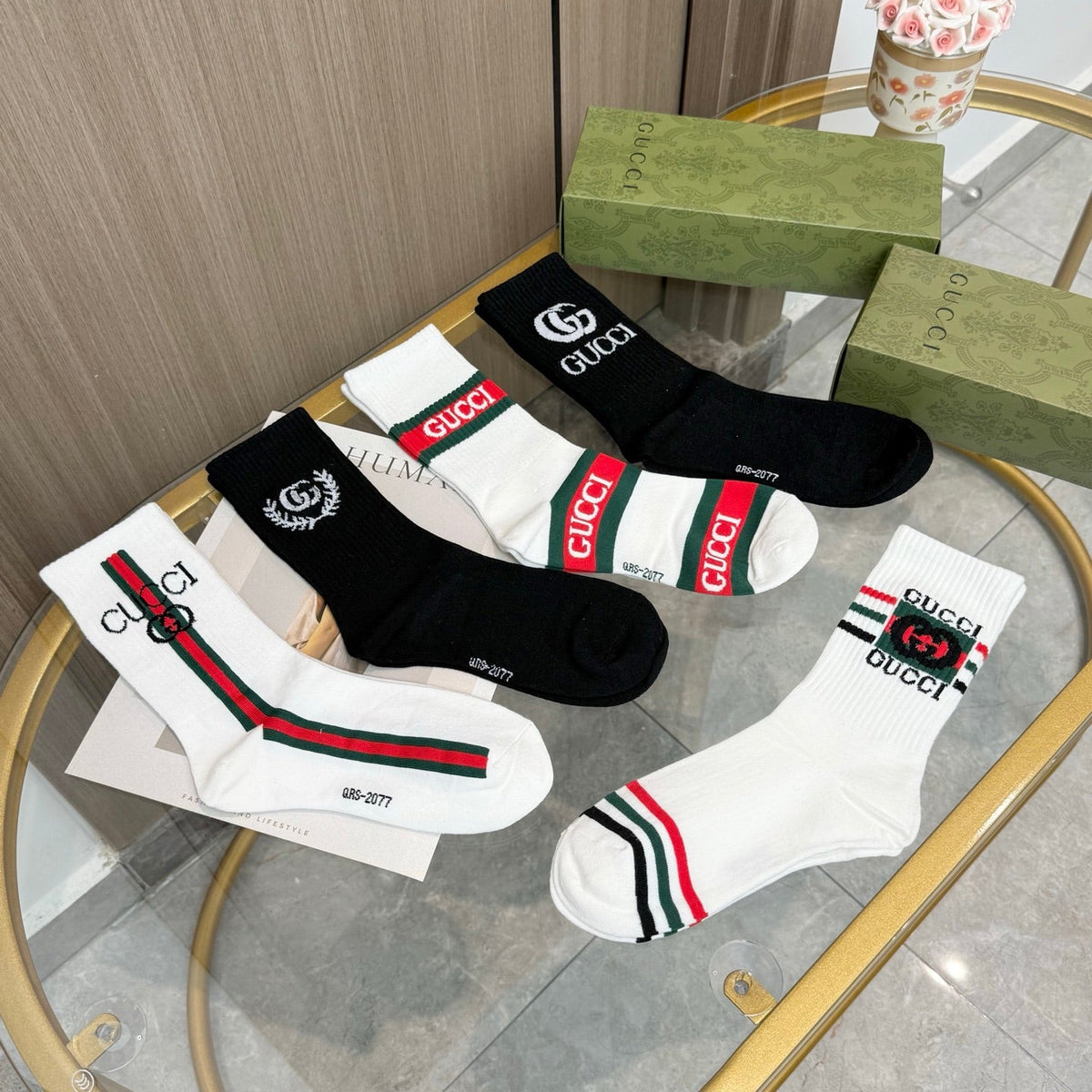 Gucci Cotton Short Socks - 5-Pair Pack