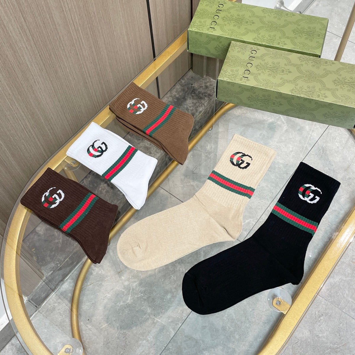 Gucci Cotton Short Socks - 5-Pair Pack