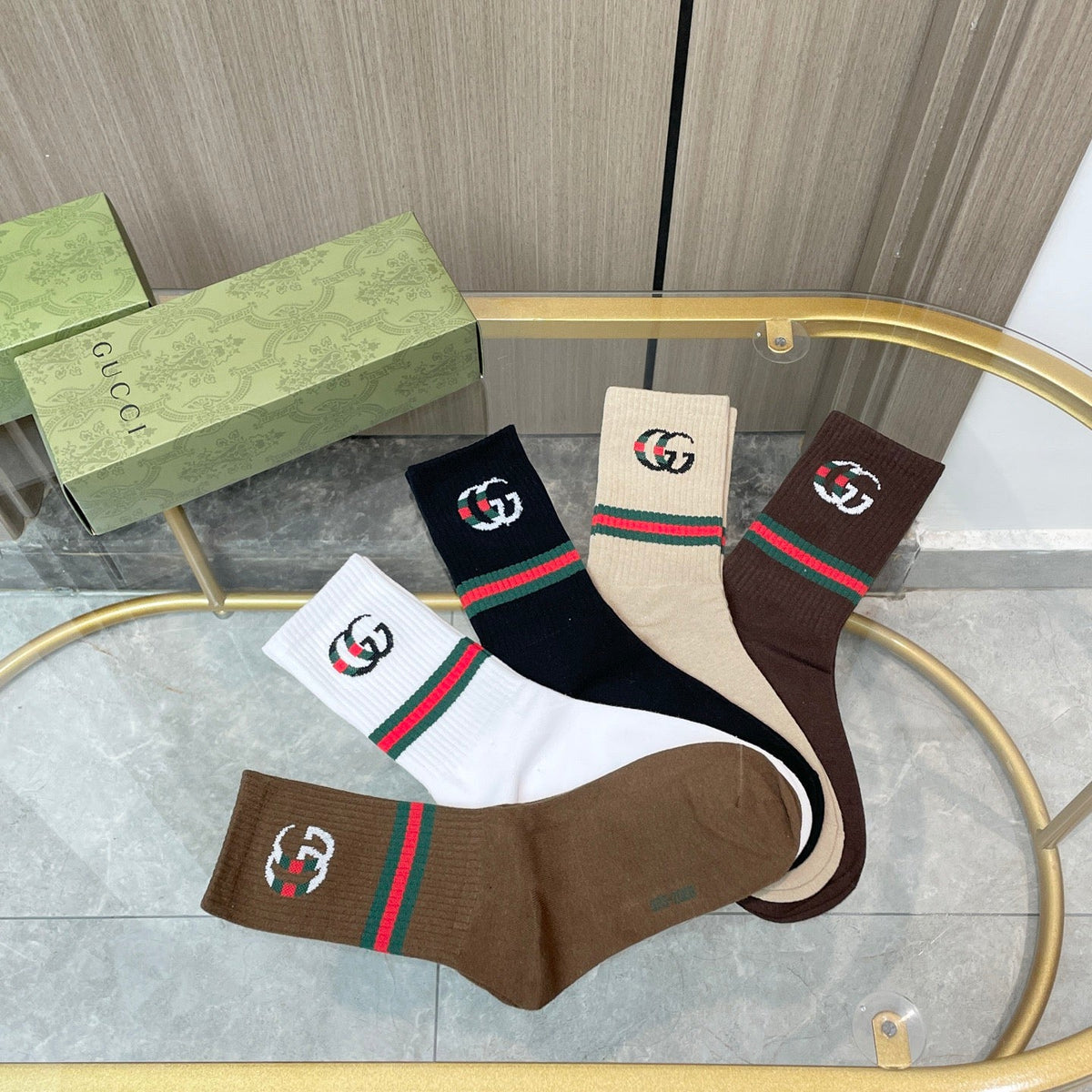 Gucci Cotton Short Socks - 5-Pair Pack