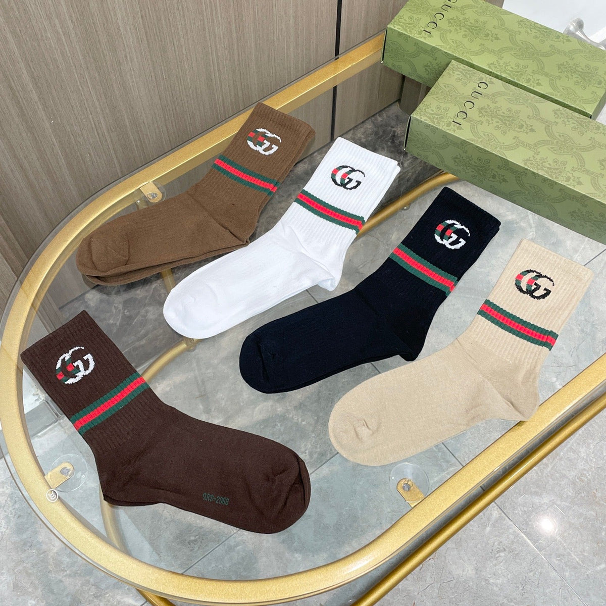 Gucci Cotton Short Socks - 5-Pair Pack