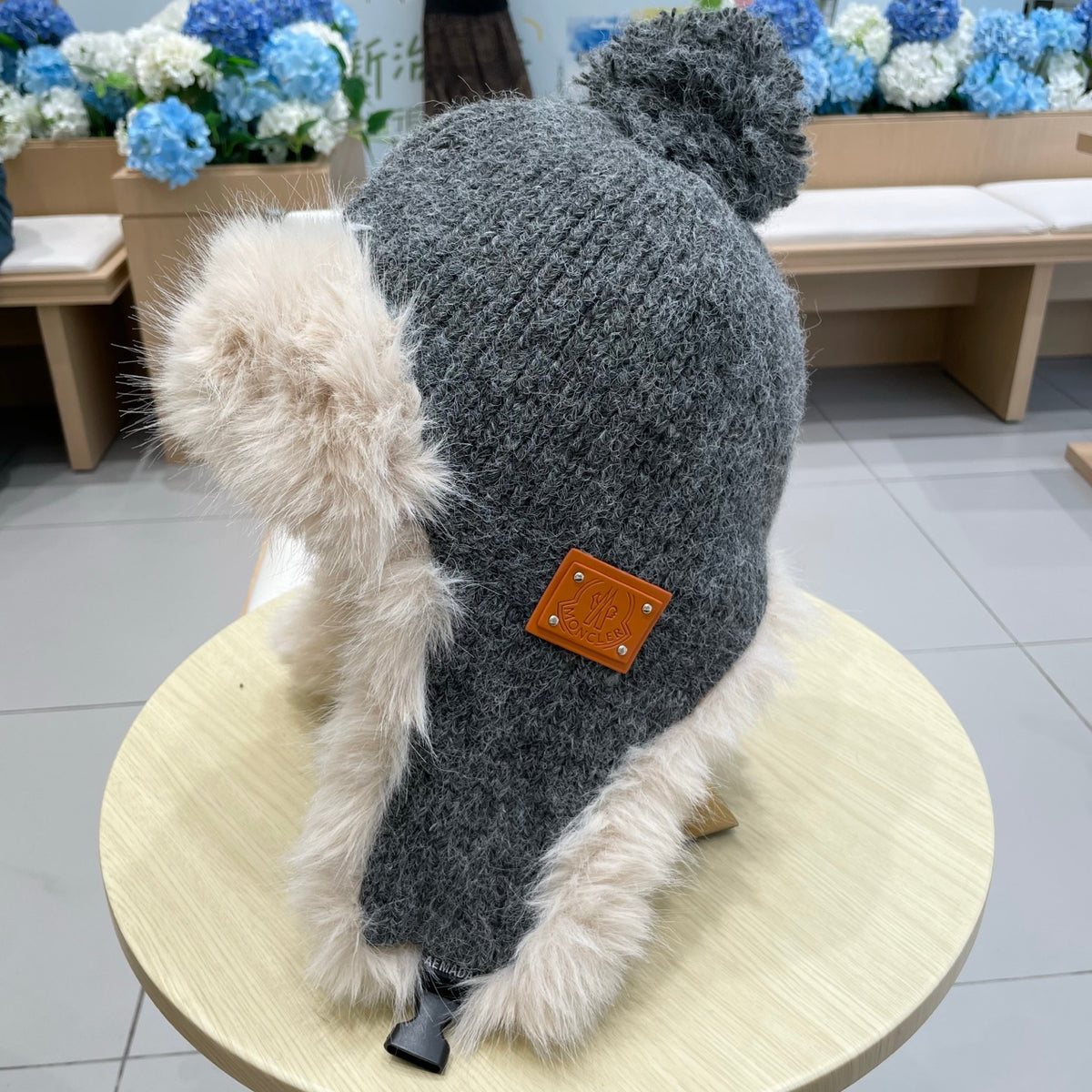 Moncler Plush Earflap Hat - image 1