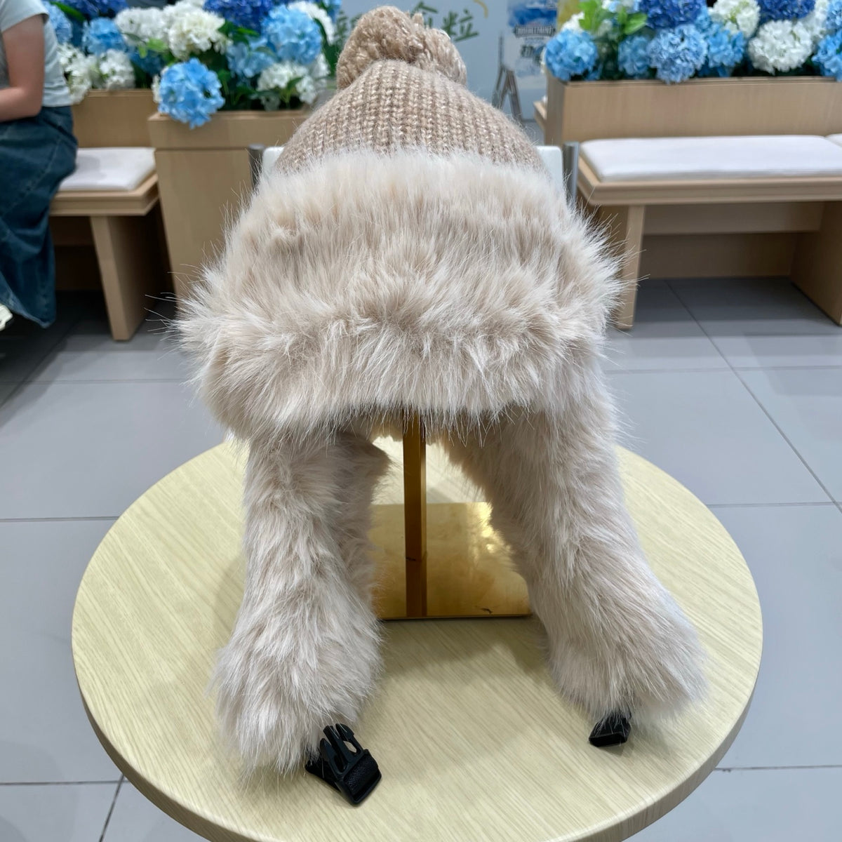 Moncler Plush Earflap Hat - image 1