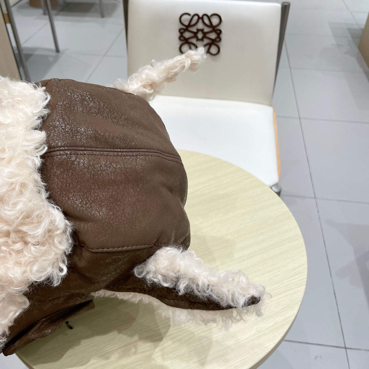 Chanel Plush Earflap Hat - image 4