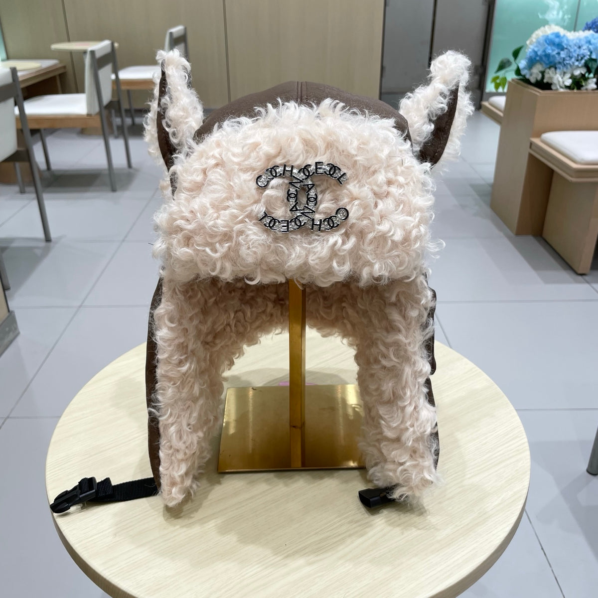 Chanel Plush Earflap Hat - image 8