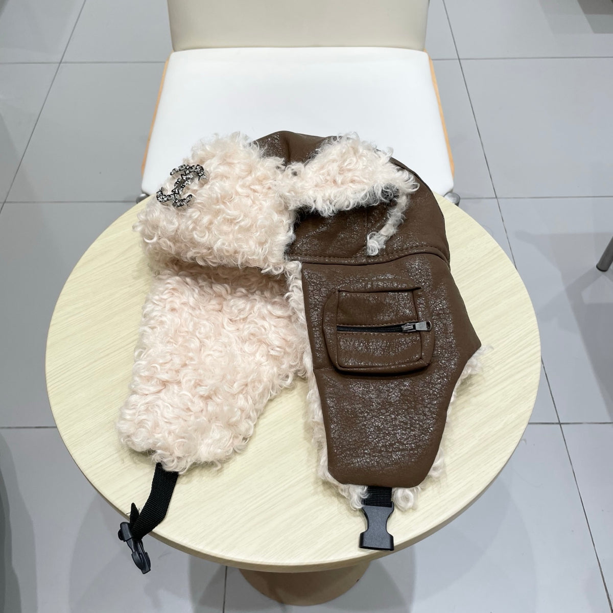 Chanel Plush Earflap Hat - image 1