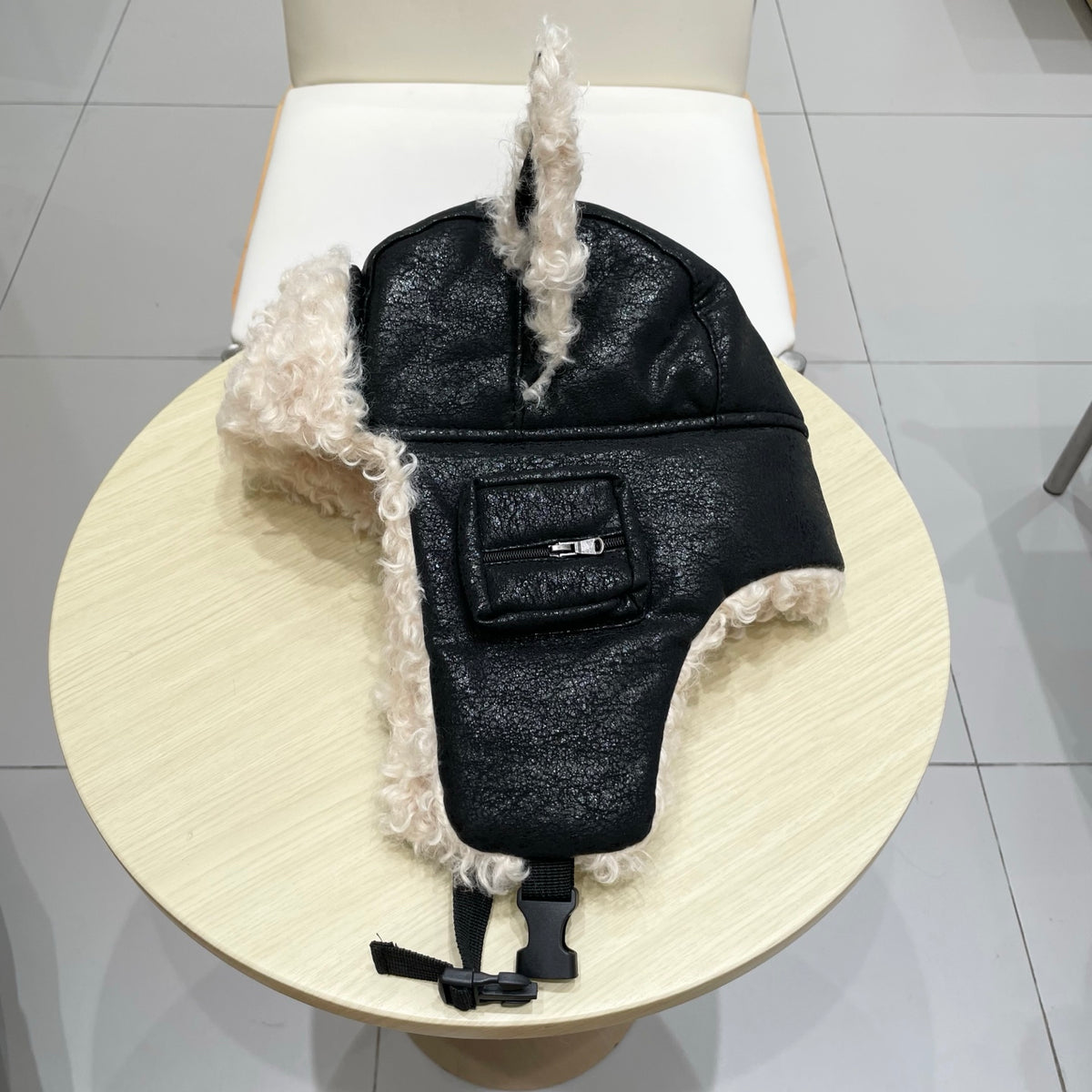 Chanel Plush Earflap Hat - image 8