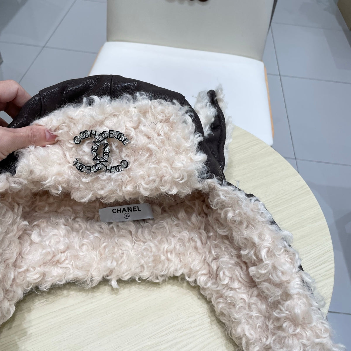 Chanel Plush Earflap Hat - image 8