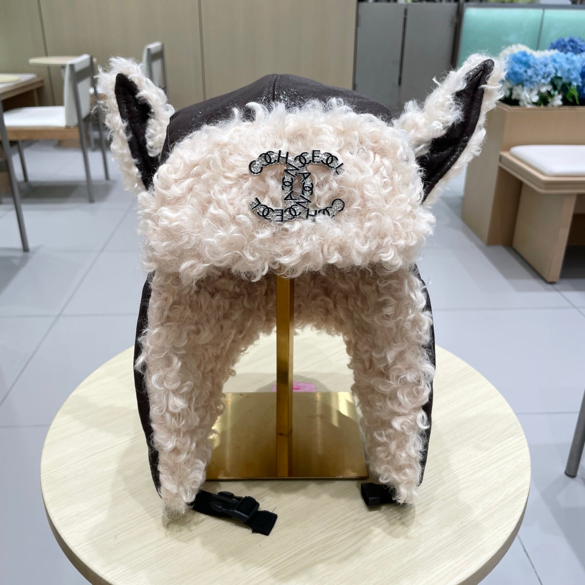 Chanel Plush Earflap Hat - image 4