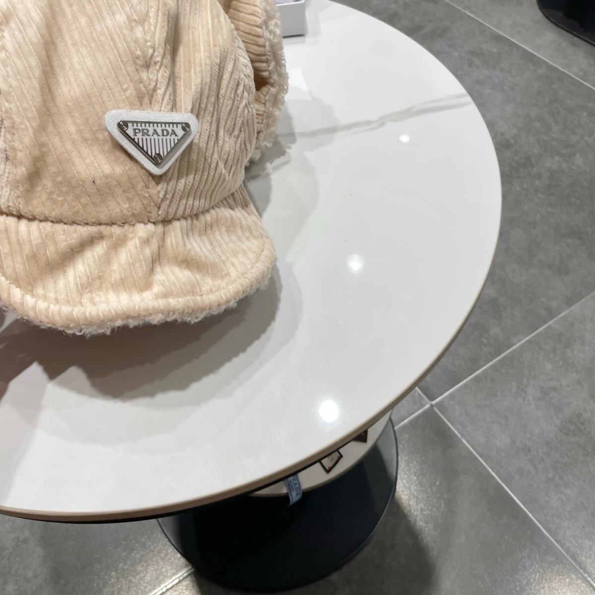 Prada Corduroy Earflap Hat - image 4