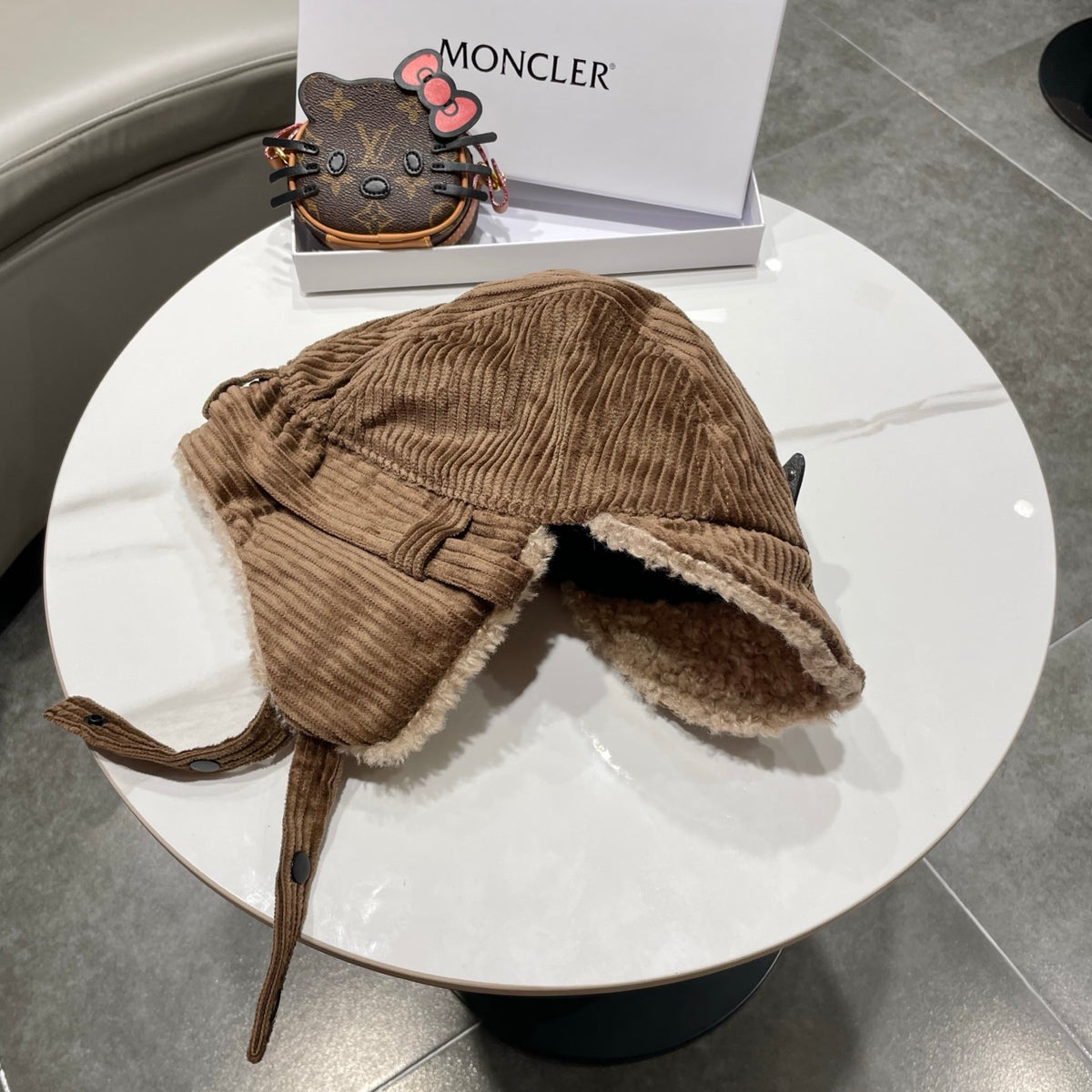 Prada Corduroy Earflap Hat - image 2