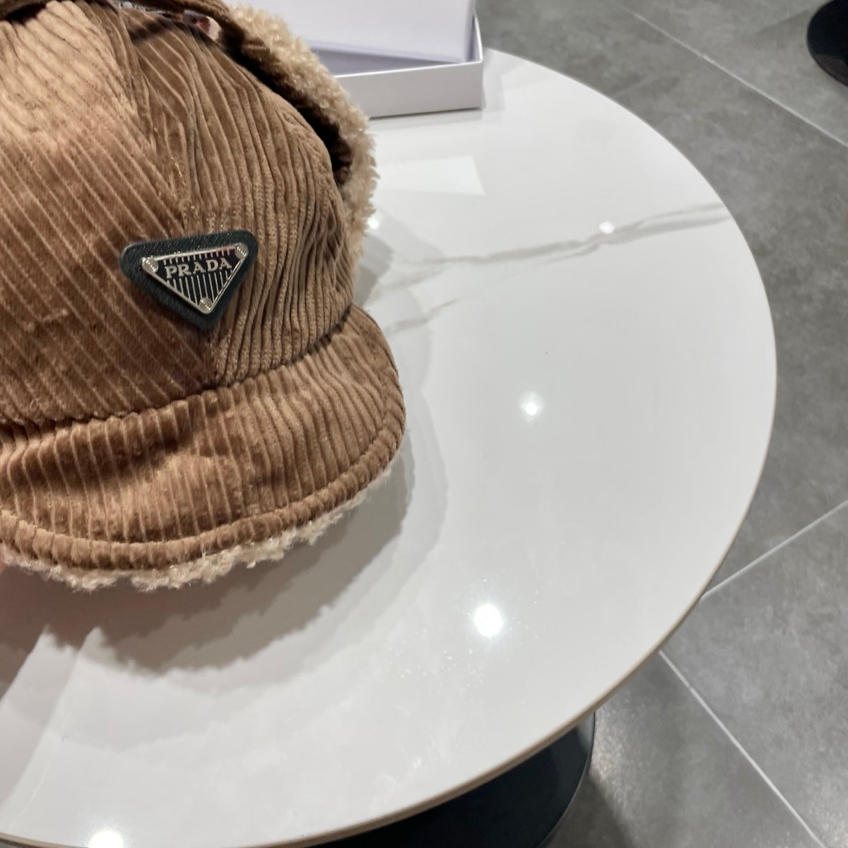 Prada Corduroy Earflap Hat - image 6