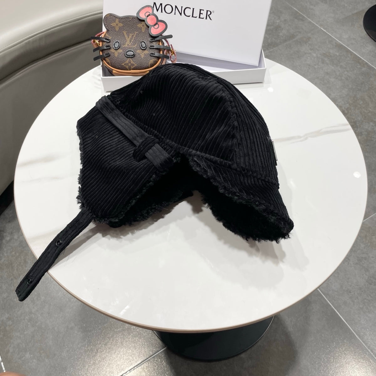 Prada Corduroy Earflap Hat - image 2