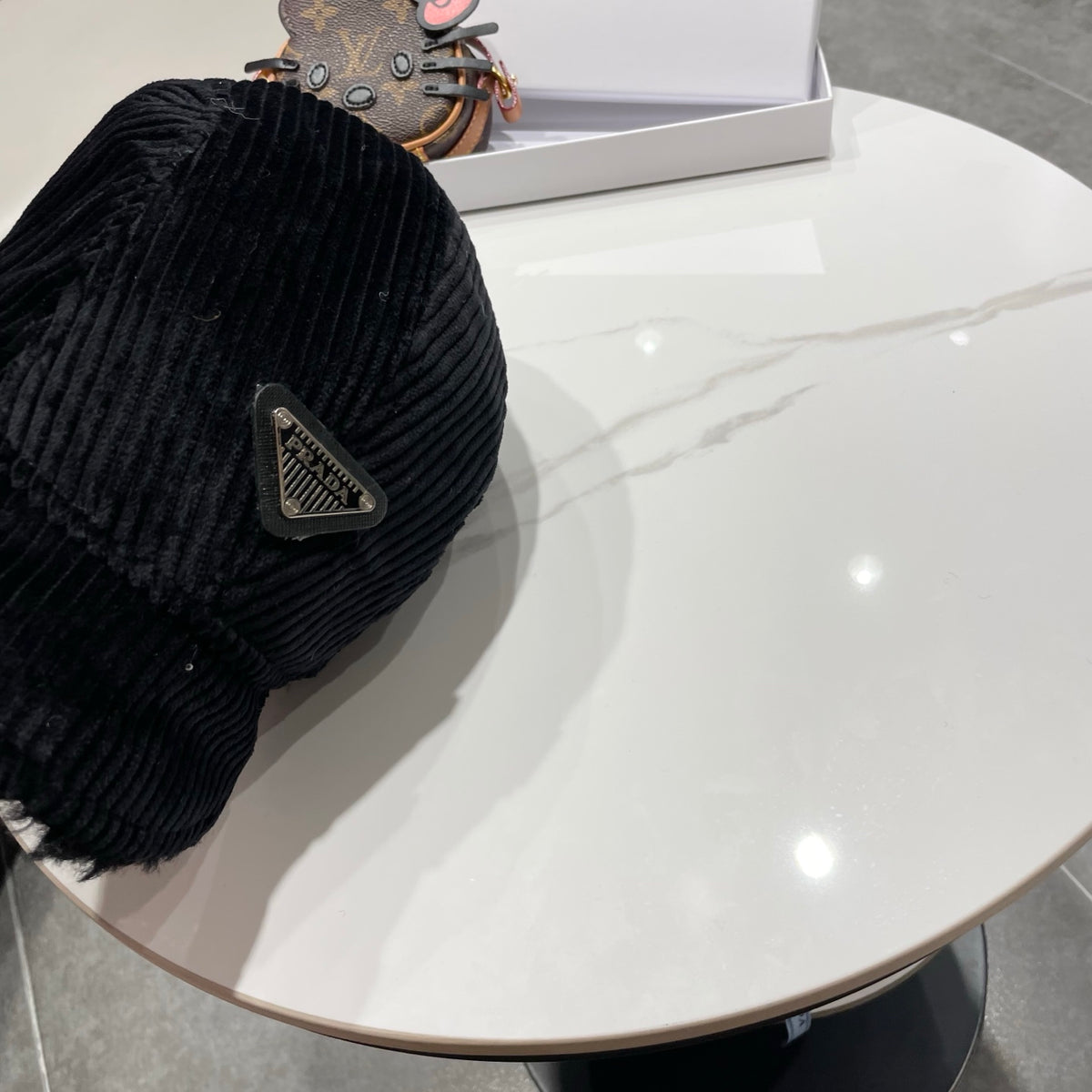 Prada Corduroy Earflap Hat - image 3