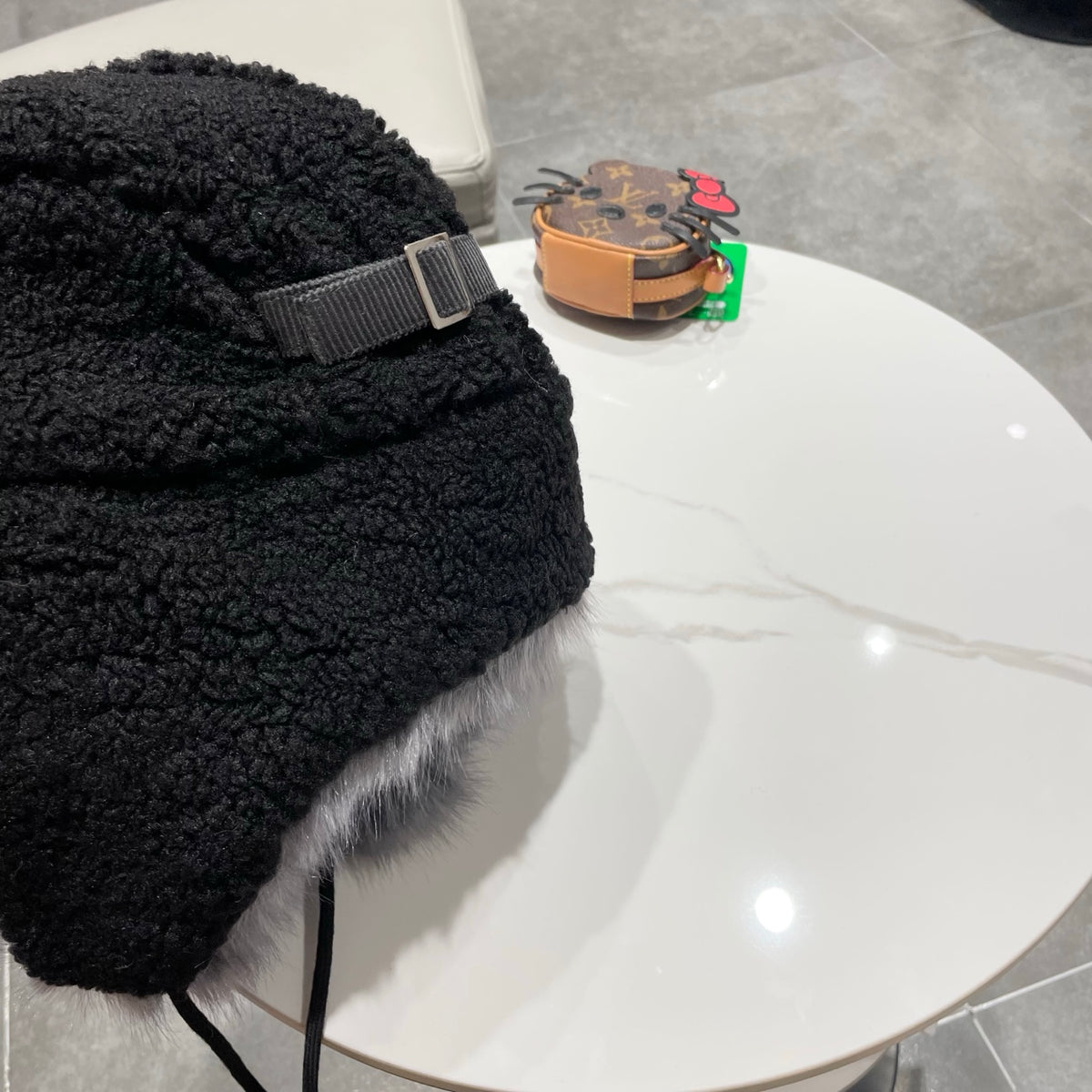 Chanel Plush Earflap Hat - image 10