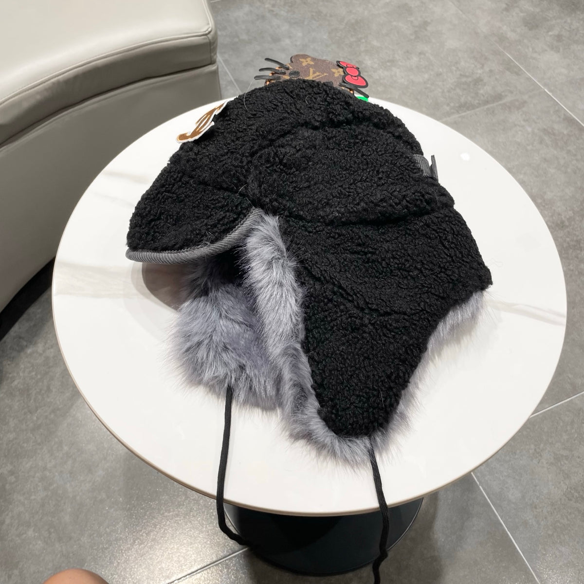 Chanel Plush Earflap Hat - image 8