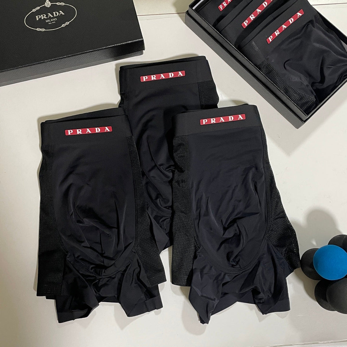Prada Men's Boxer Briefs - 3-Piece Box