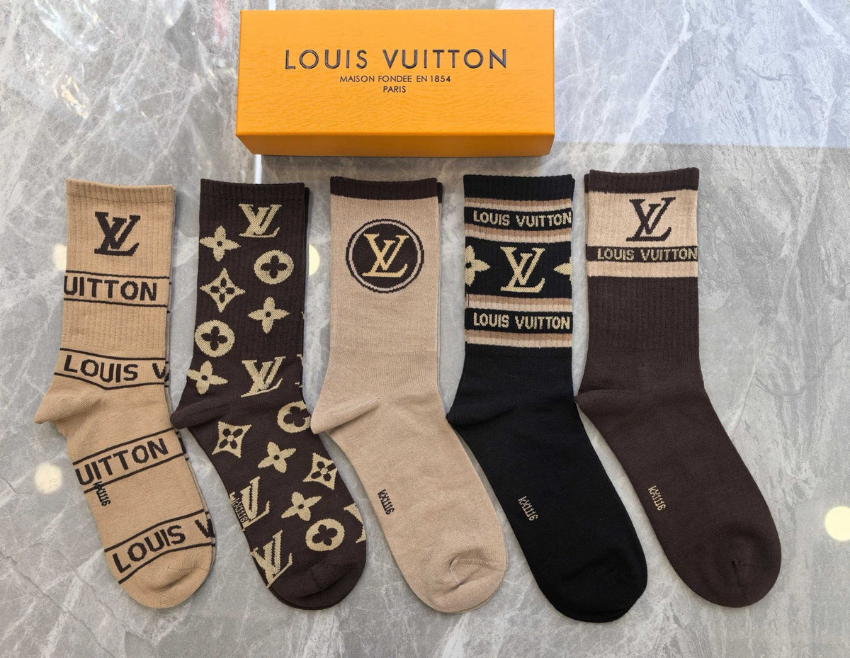 Louis Vuitton Cotton Short Socks - 5-Pair Pack