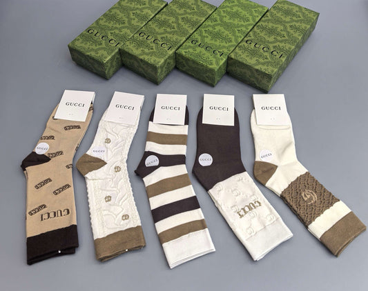 Gucci Cotton Short Socks - 5-Pair Pack
