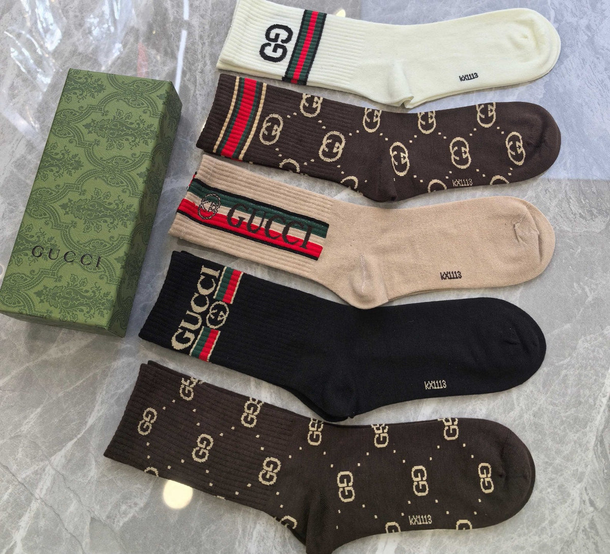 Gucci Cotton Short Socks - 5-Pair Pack