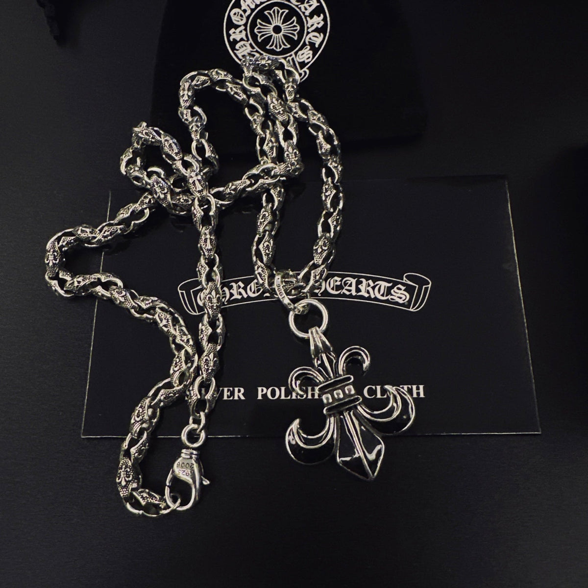 Martin Graham pendant necklace in polished metal-tone – main product view
