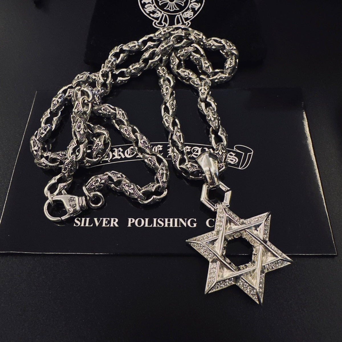 Martin Graham pendant necklace in polished metal-tone – main product view