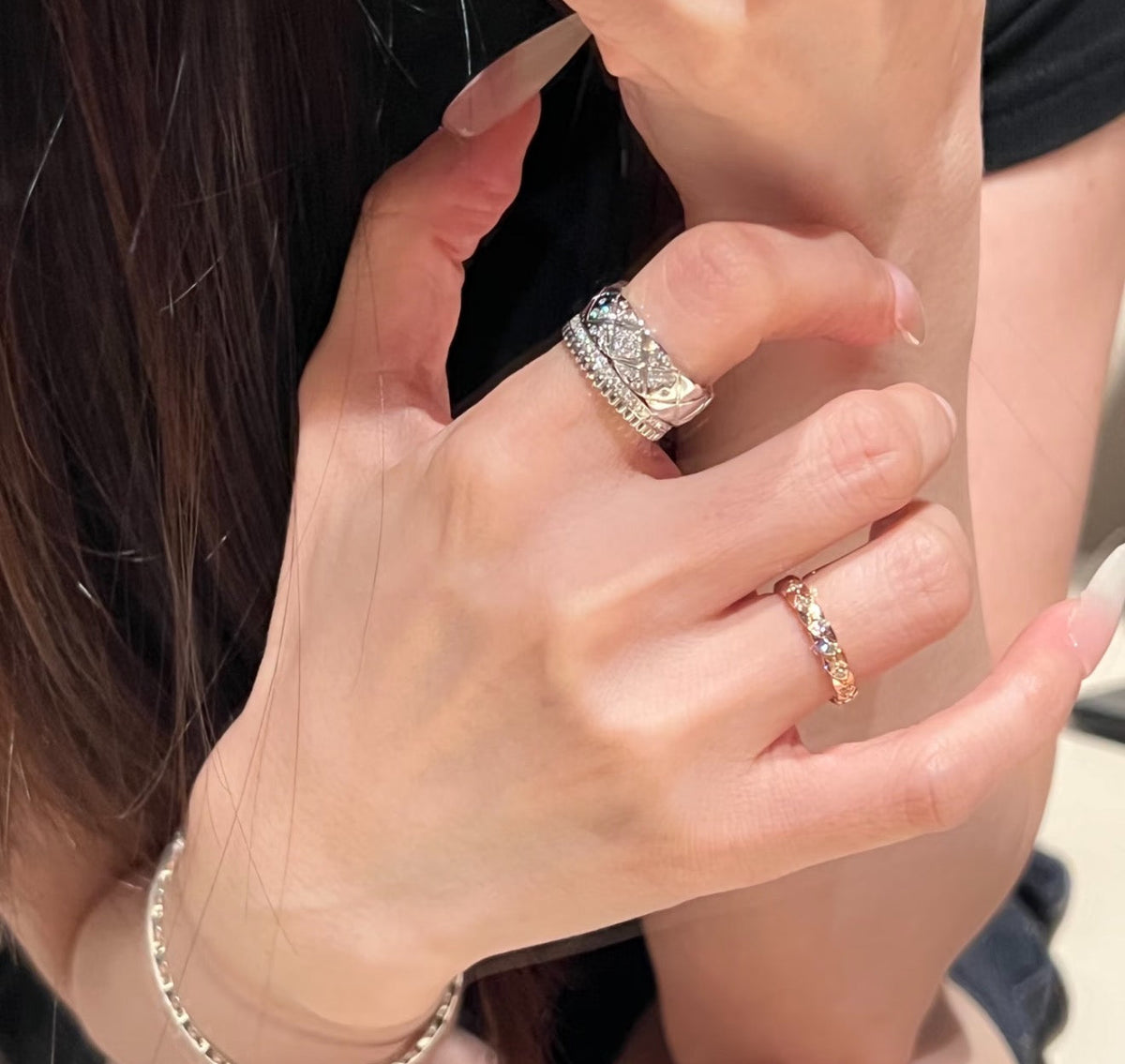 Martin Graham ring in polished metal-tone – front product view