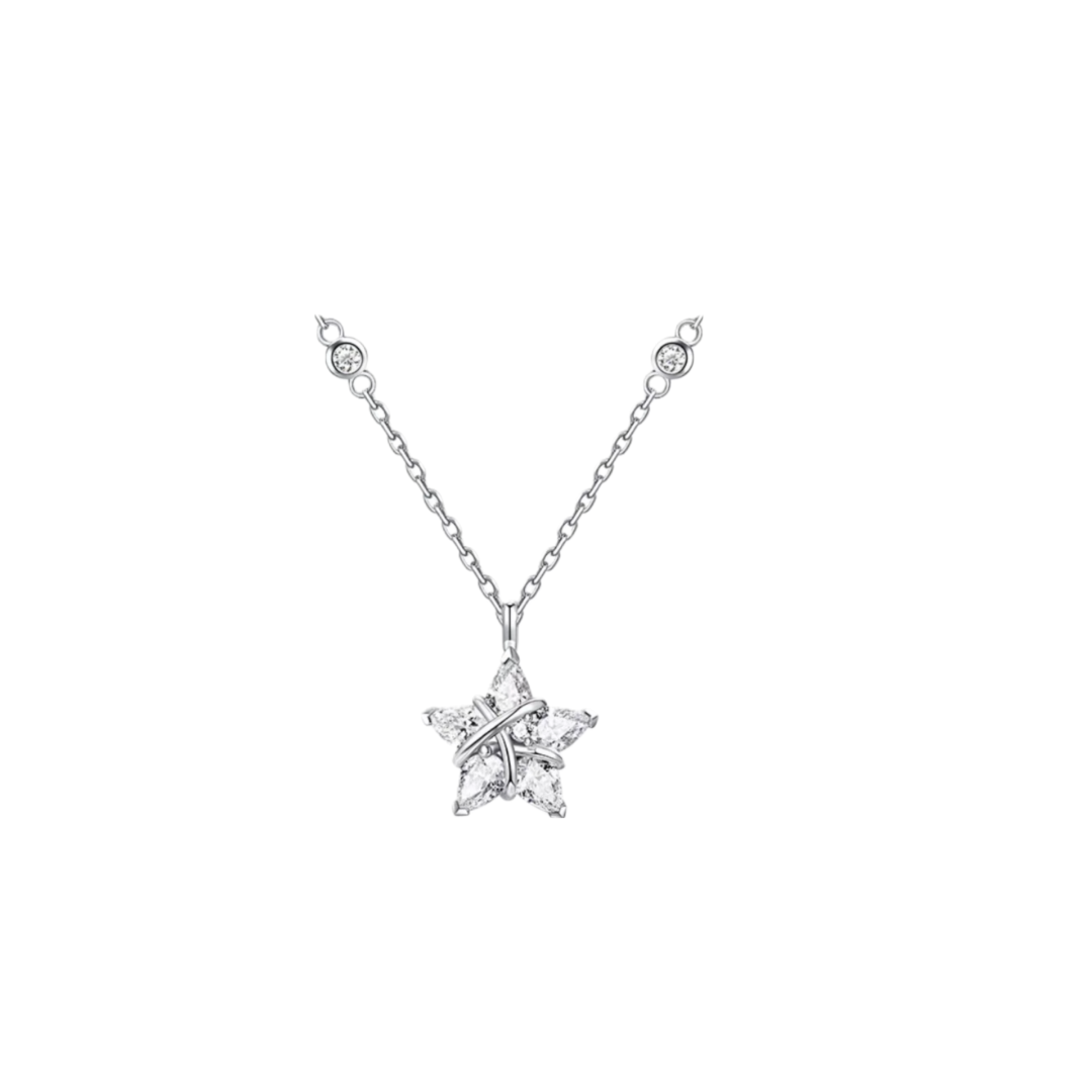 Martin Graham pendant necklace in polished metal-tone – front product view