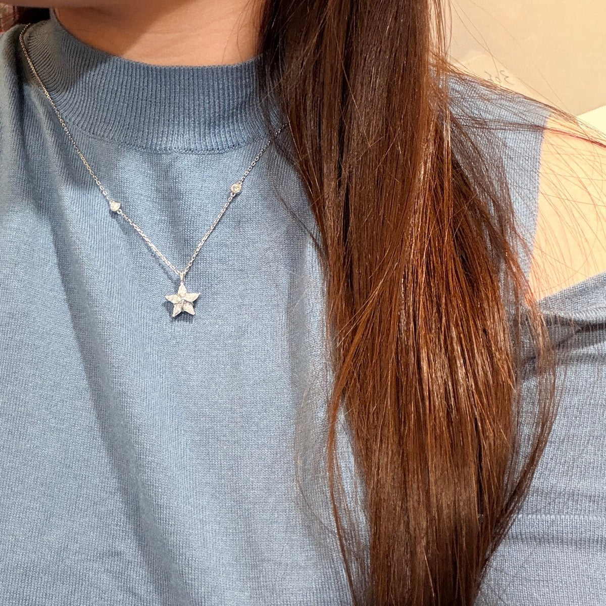 Martin Graham pendant necklace in polished metal-tone – detail view