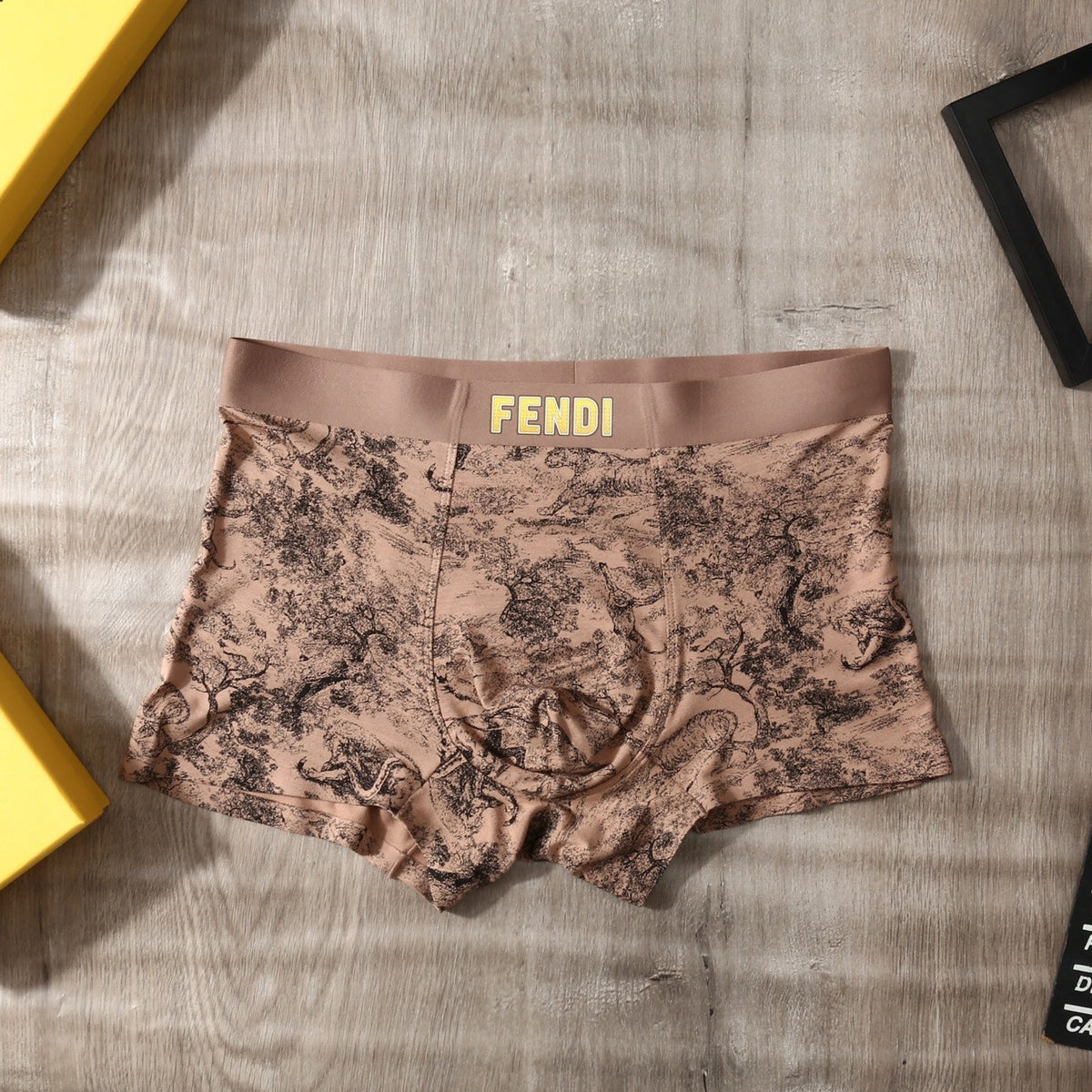 Fendi Logo Details Men's Boxer Briefs - 3-Piece Box