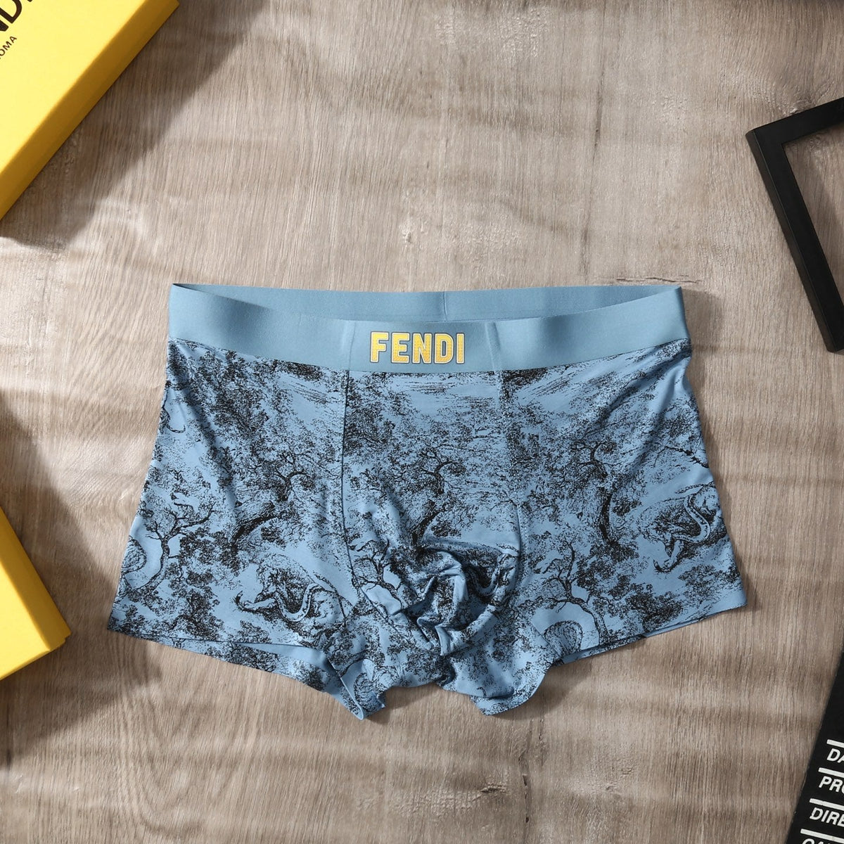 Fendi Logo Details Men's Boxer Briefs - 3-Piece Box
