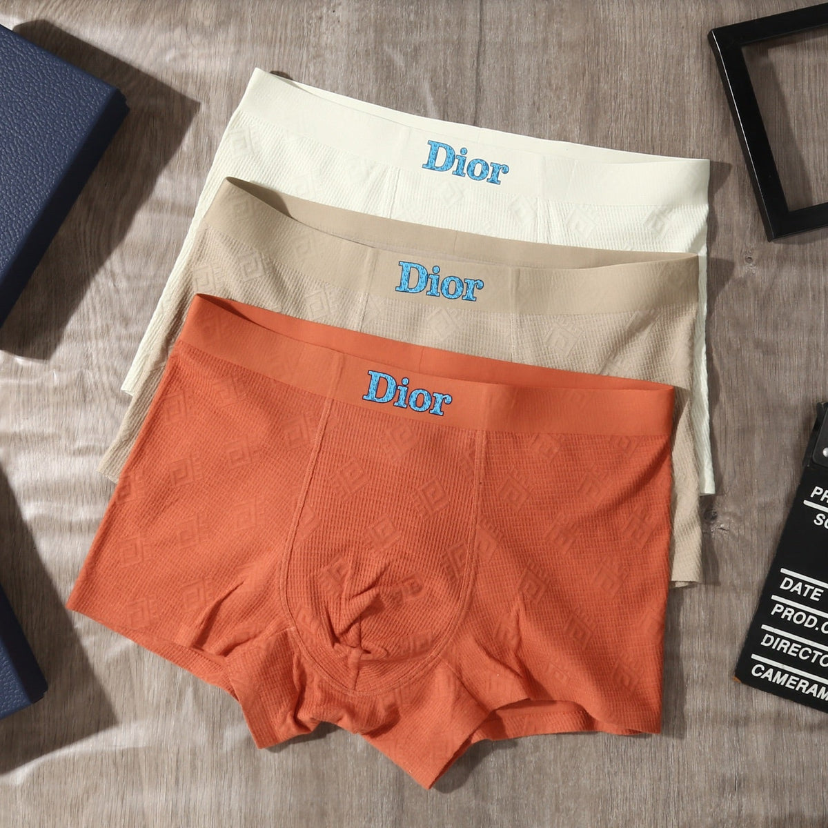 Dior Cotton-Blend Jacquard Men's Underwear - 3-Piece Box