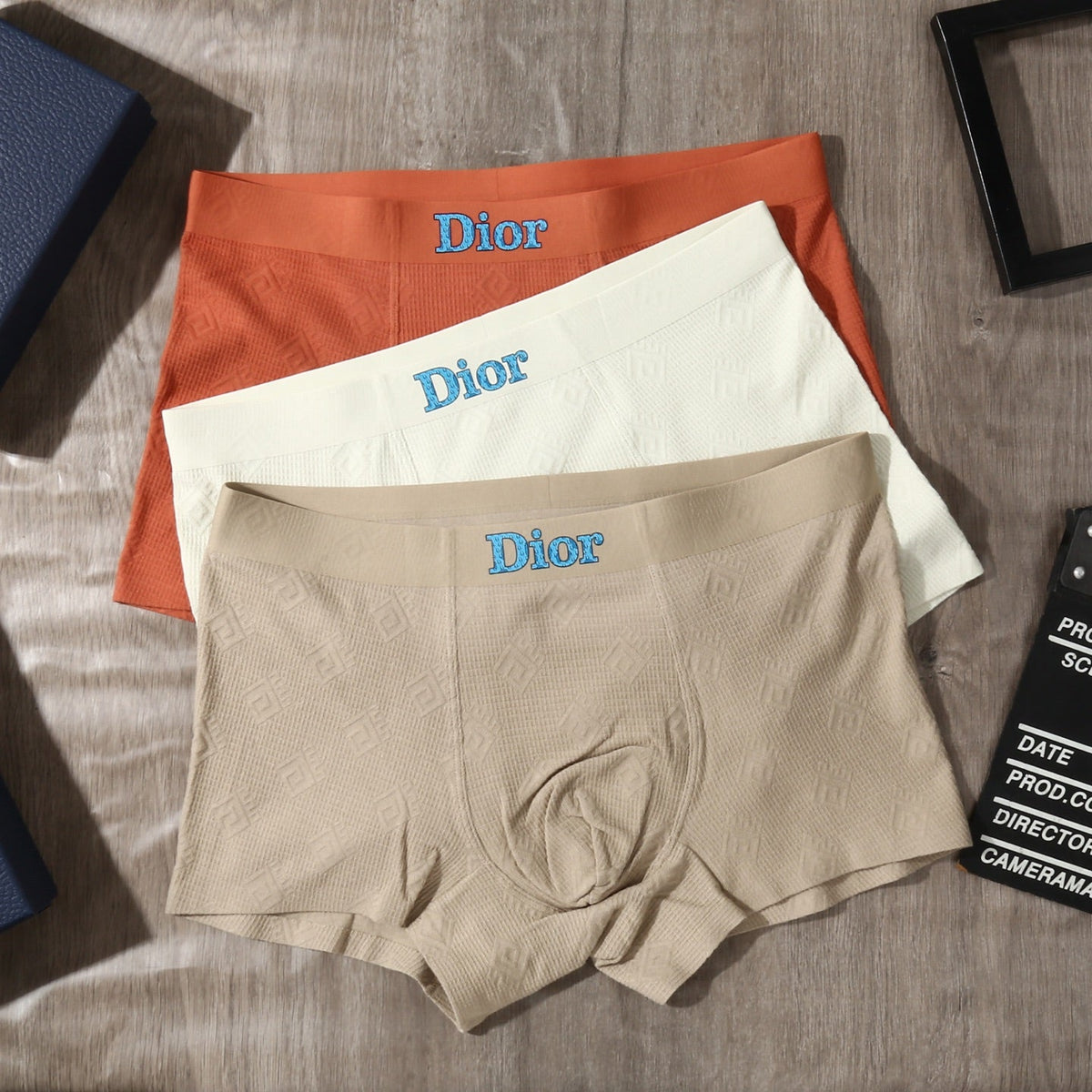 Dior Cotton-Blend Jacquard Men's Underwear - 3-Piece Box