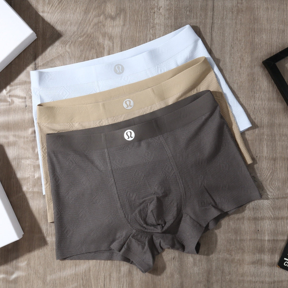 Lululemon Cotton-Blend Jacquard Men's Underwear - 3-Piece Box
