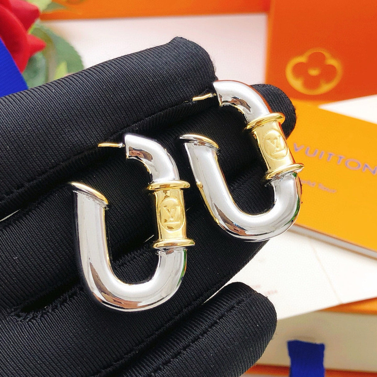 Martin Graham earrings in polished metal-tone – main product view