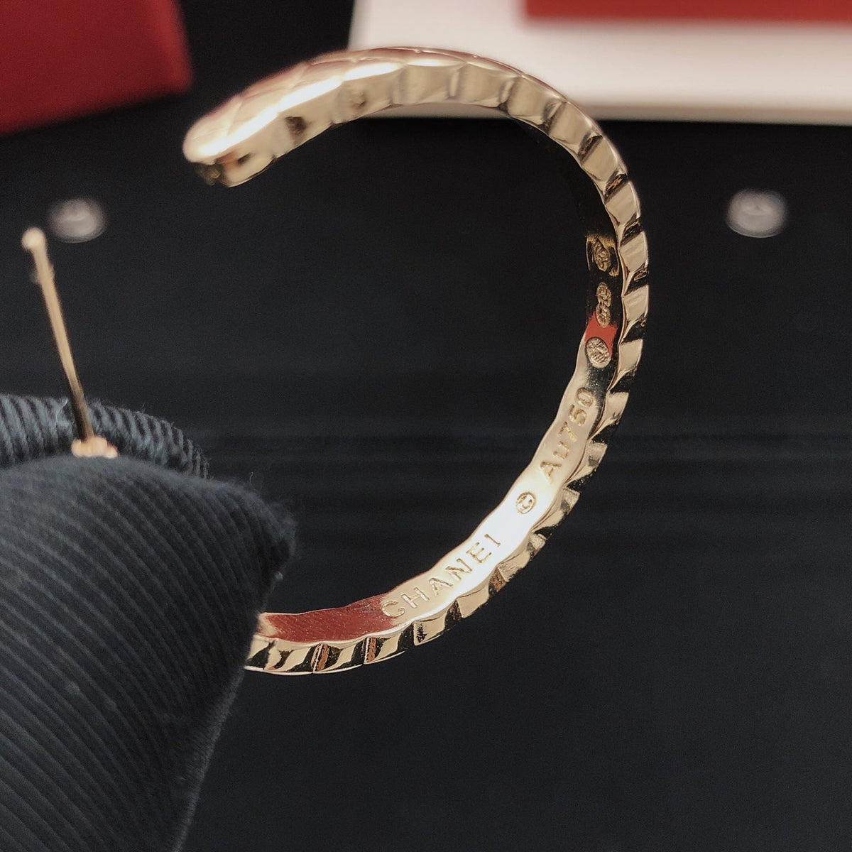 Martin Graham earrings in polished metal-tone – front product view