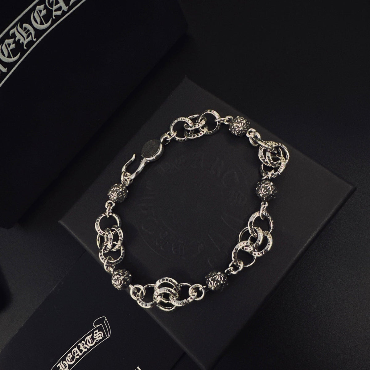 Martin Graham bracelet in polished metal-tone – front product view
