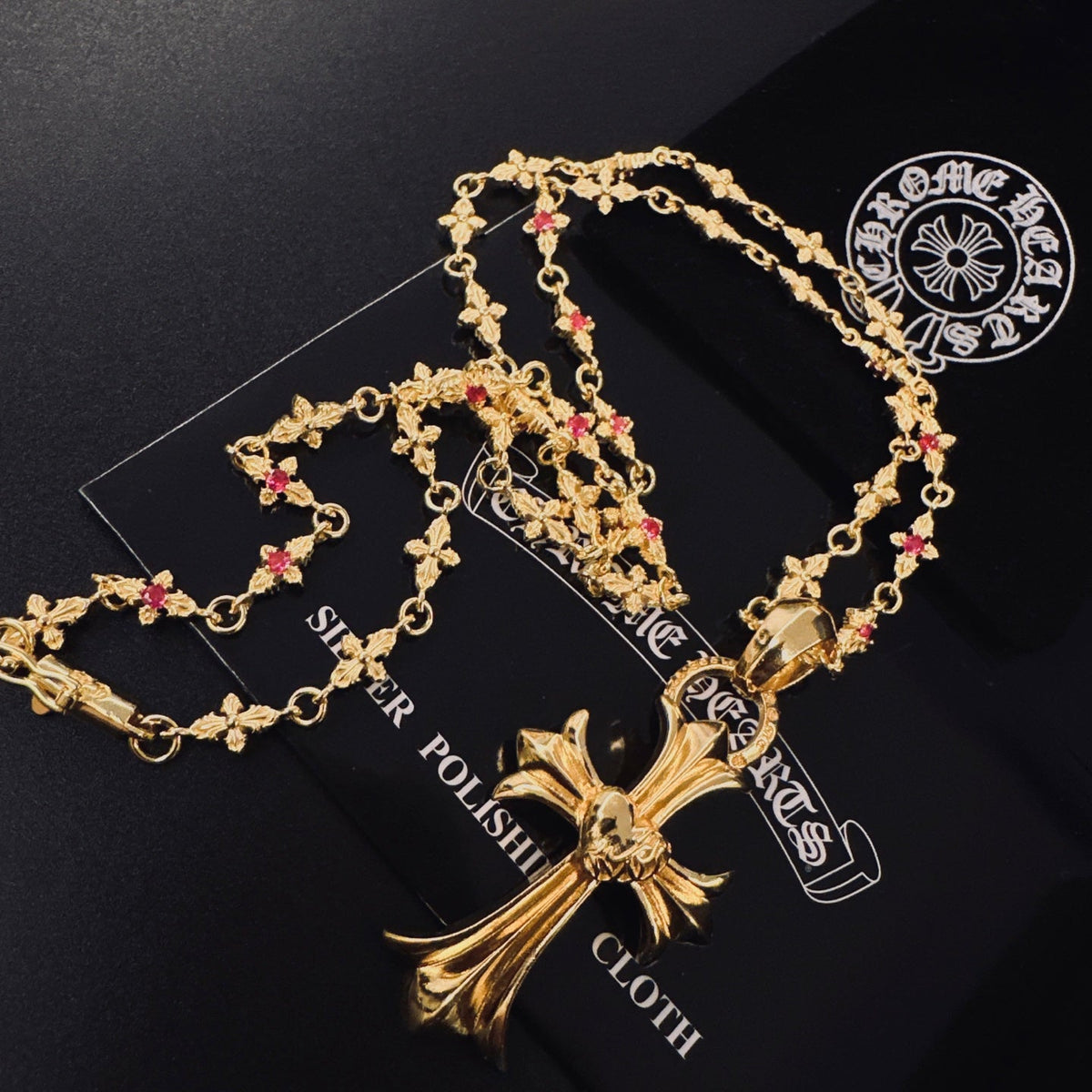Martin Graham pendant necklace in polished metal-tone – main product view