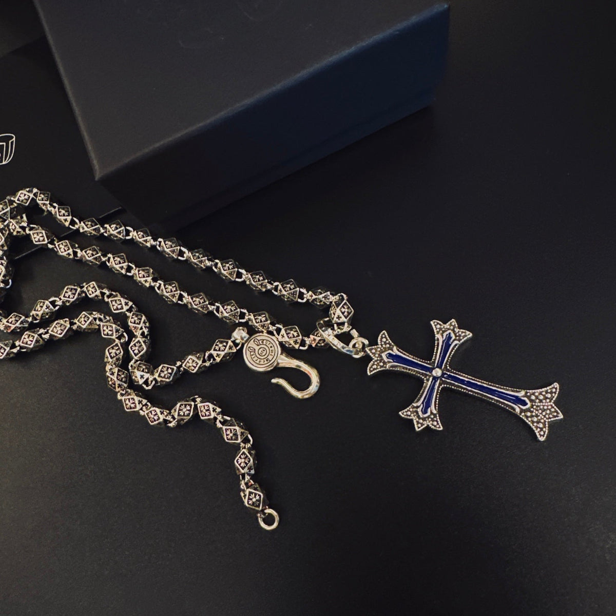 Martin Graham pendant necklace in polished metal-tone – main product view