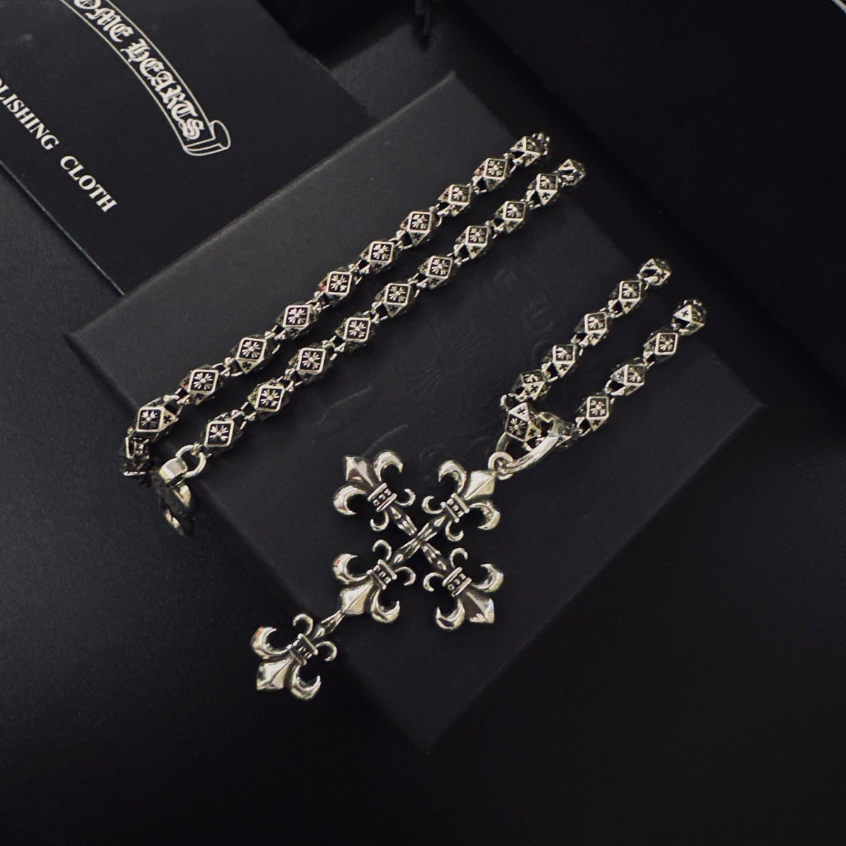 Martin Graham pendant necklace in polished metal-tone – main product view
