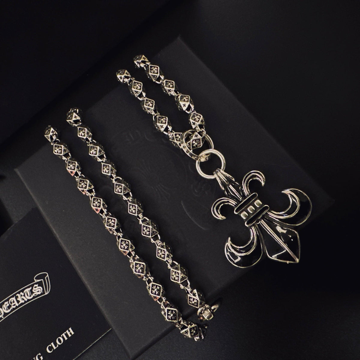 Martin Graham pendant necklace in polished metal-tone – main product view