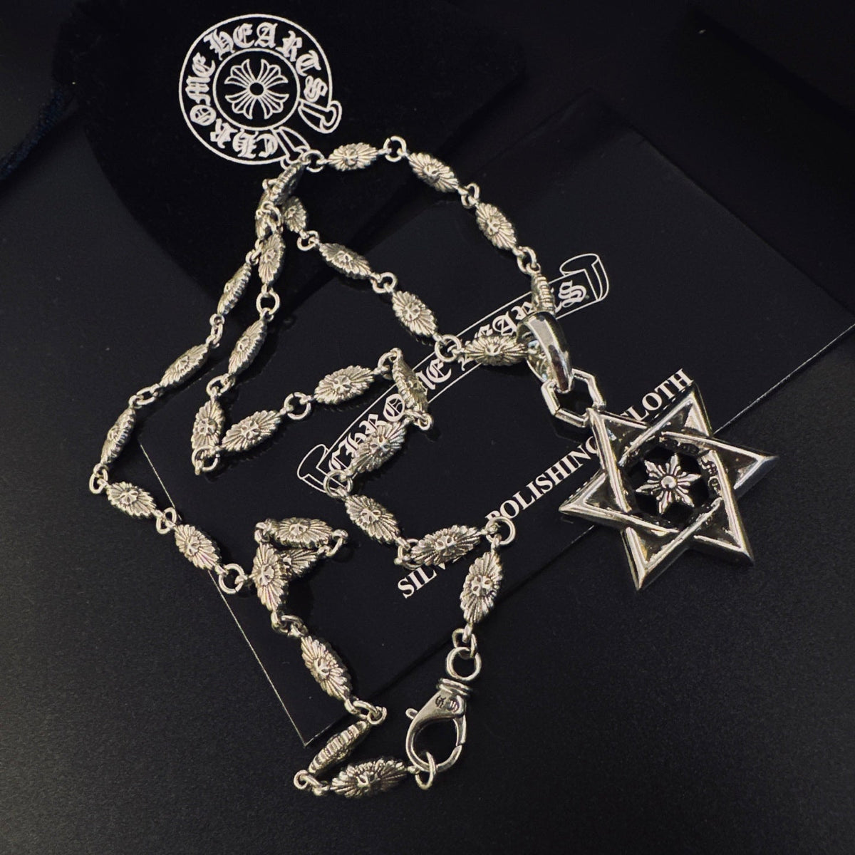 Martin Graham pendant necklace in polished metal-tone – main product view